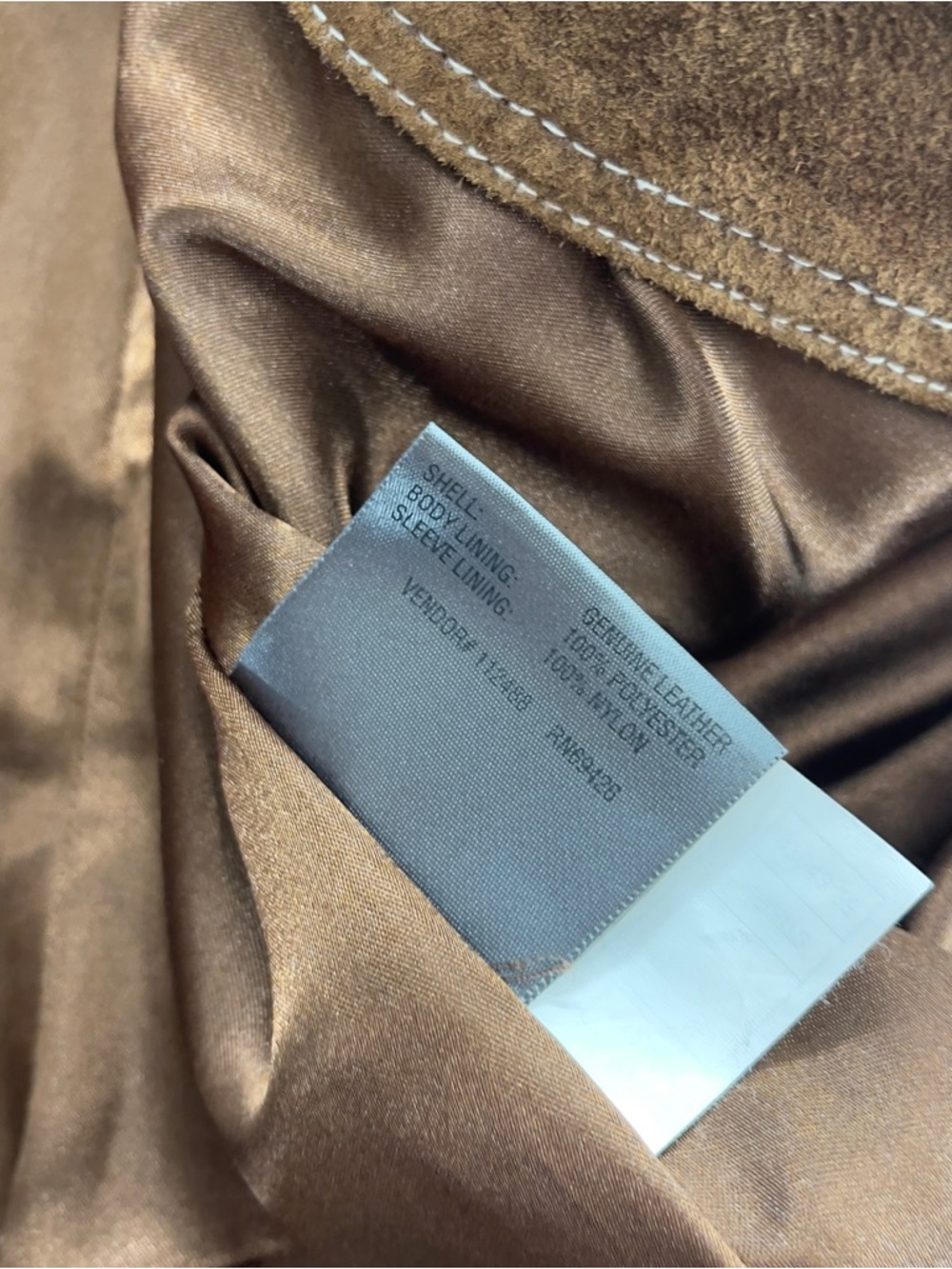 rare y2k WILSONS LEATHER maxima long brown suede leather jacket coat xl belted - Picture 5 of 8
